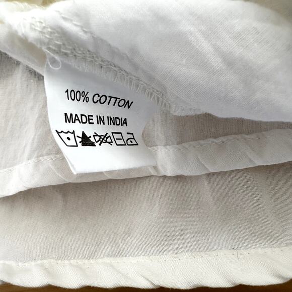 Eshakti Surplice Midi Dress Embroidered Collar 100% Cotton Pockets Black 3X 24W - Picture 6 of 7